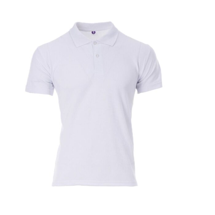 Polo Yaka Tişört Düz - Beyaz