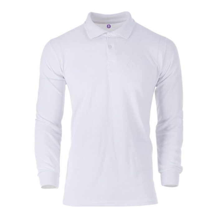 Polo Yaka Sweatshirt - Beyaz