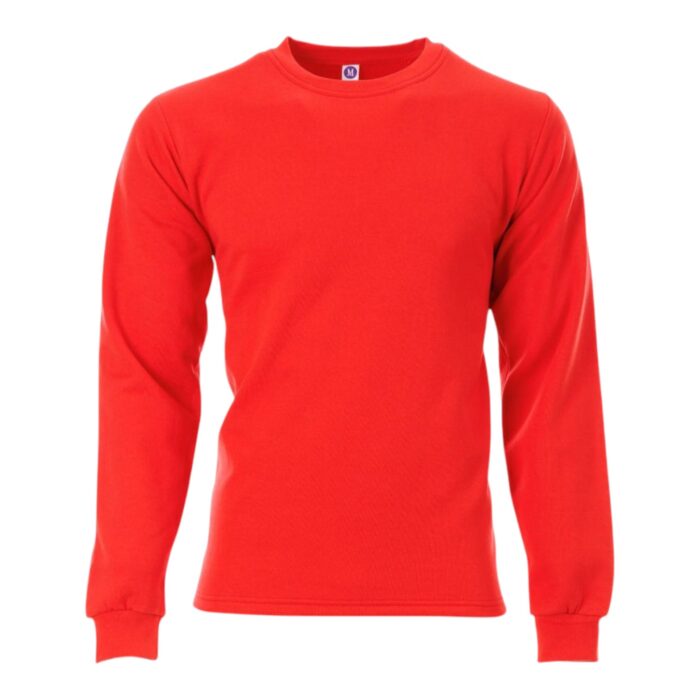 Bisiklet Yaka Sweatshirt - Kırmızı